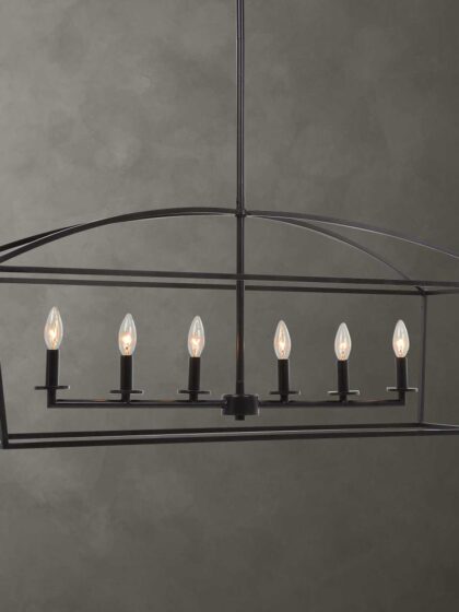 Uttermost Clayton 6 Light Linear Chandelier