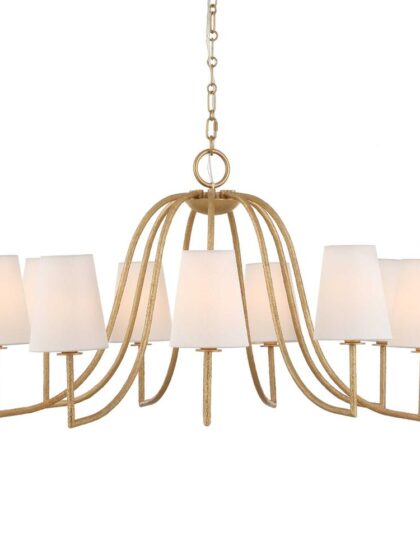Uttermost Seville 9 Light Gold Chandelier