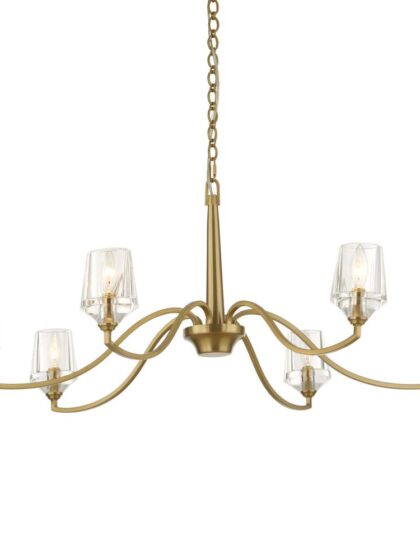 Uttermost Barcelona 6 Light Brass Chandelier