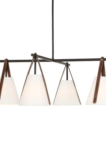 Uttermost Reins Accent Straps 4 Light Chandelier