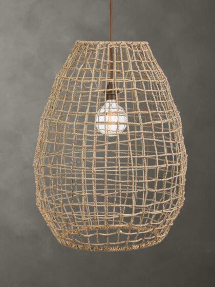 Uttermost Cross Weave 1 Light Pendant