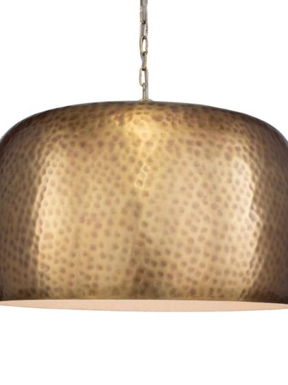 Uttermost Lemont Hammered Brass 1 Light Pendant