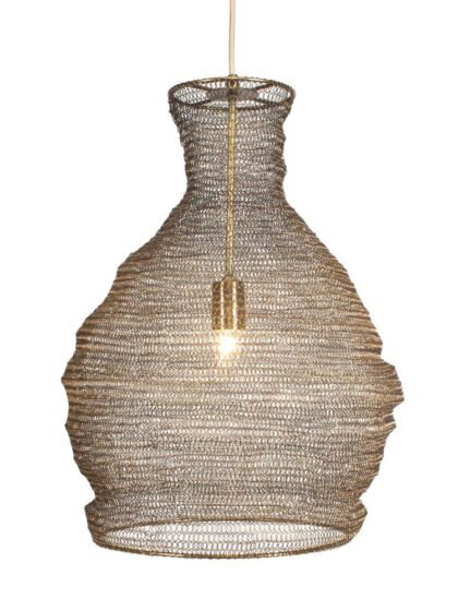 Uttermost Murmur Woven Brass 1 Light Pendant