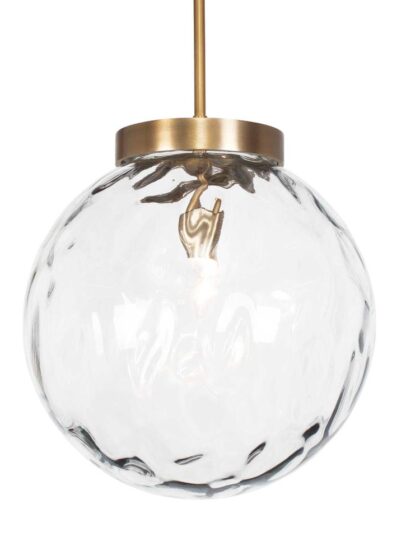 Uttermost Gaia 1 Light Watered Glass Pendant