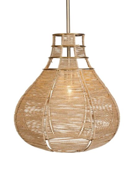 Uttermost Hestia 1 Light Natural Rope Pendant
