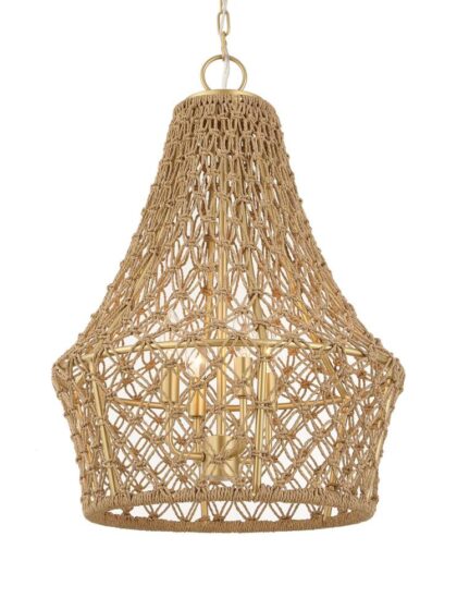 Uttermost Macrame 4 Light Rope Pendant