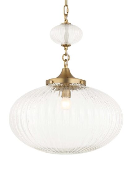 Uttermost Bellaire 1 Light Glass Shade Pendant