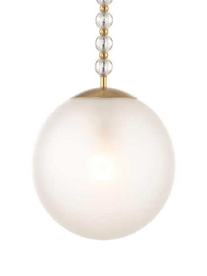 Uttermost Ripple 1 Light Frost Glass Pendant