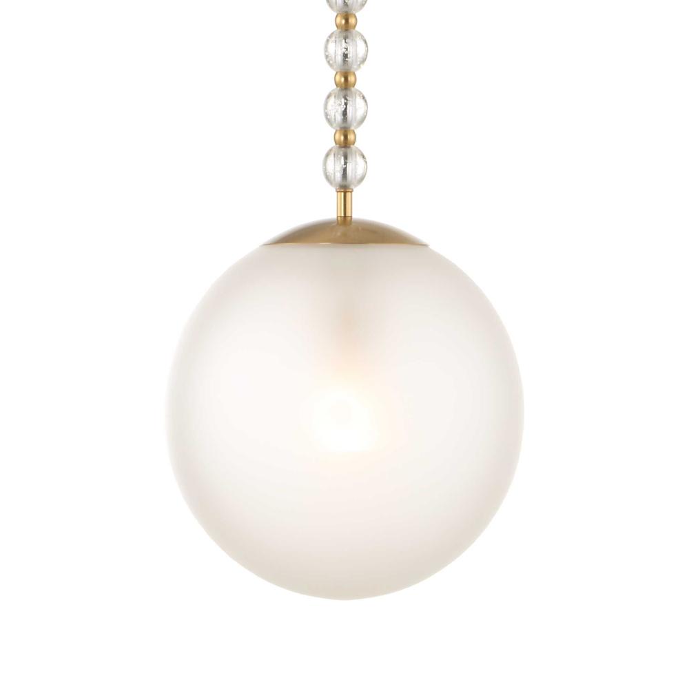 Uttermost Ripple 1 Light Frost Glass Pendant