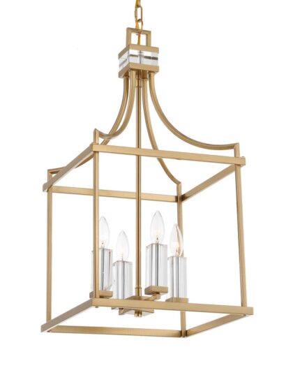 Uttermost Montreal 4 Light Brass Lantern Pendant