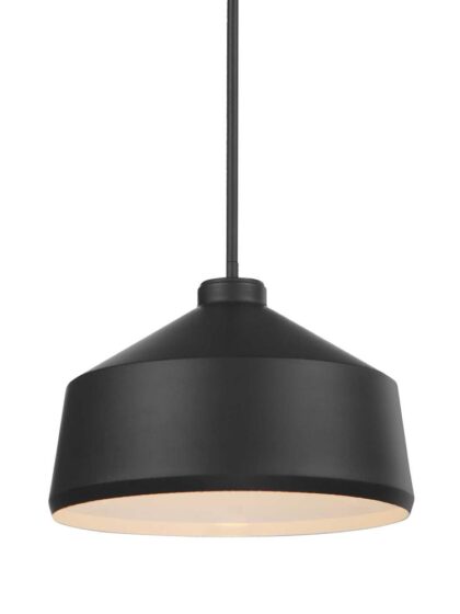 Uttermost Holgate 1 Light Black Pendant