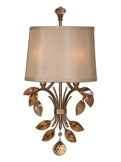 Uttermost Alenya 2 Light Gold Wall Sconce