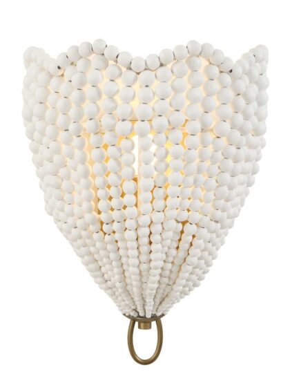 Uttermost Biddeford 1 Light White Beaded Sconce