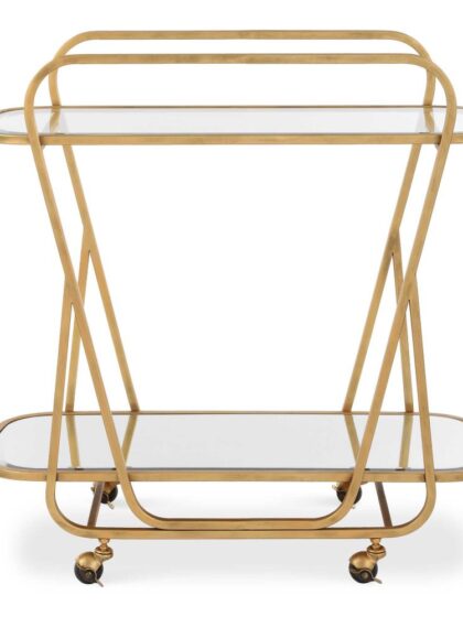 Uttermost Swain Brass Serving Cart