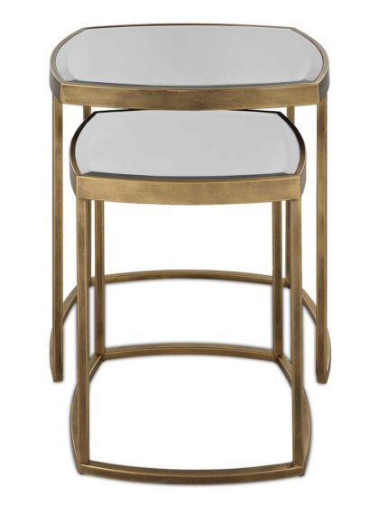 Uttermost Vista Gold Nesting Tables Set Of 2