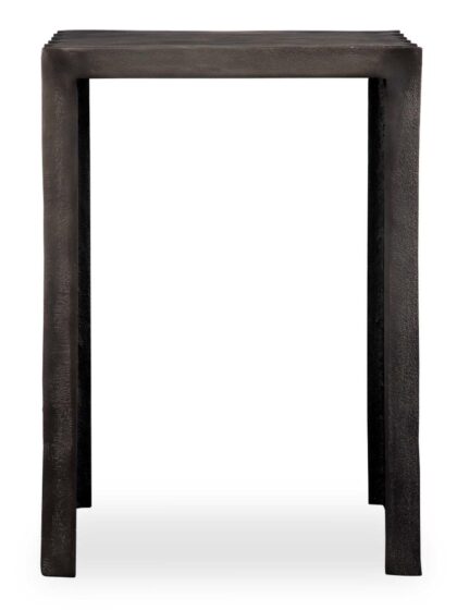 Uttermost In The Groove Aluminum Accent Table