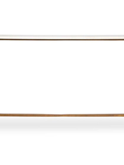 Uttermost Affinity White Marble Console Table