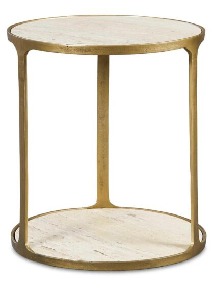 Uttermost Clench Brass Side Table