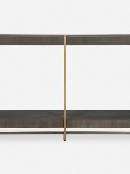 Uttermost Taja Modern Brass / Wood Console Table