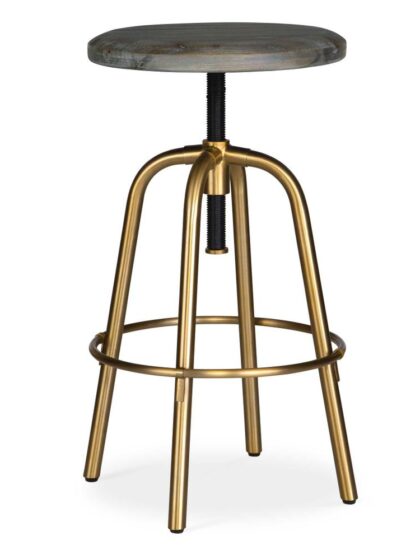 Uttermost Revolve Brass Counter Stool