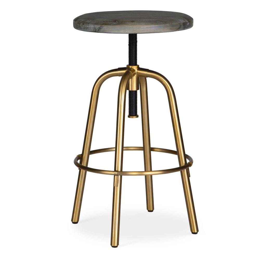 Uttermost Revolve Brass Counter Stool