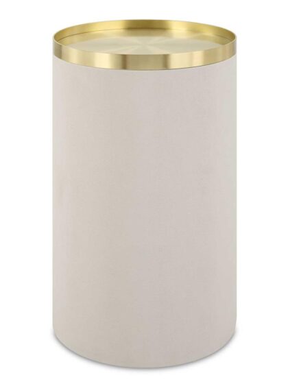 Uttermost Circuit Brass & White Accent Table