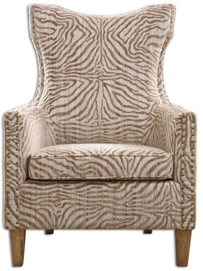 Uttermost Kiango Animal Pattern Armchair