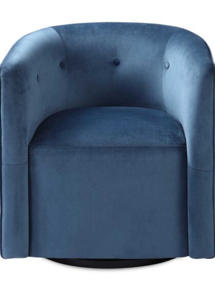 Uttermost Mallorie Blue Swivel Chair