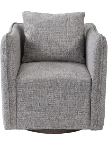 Uttermost Corben Gray Swivel Chair