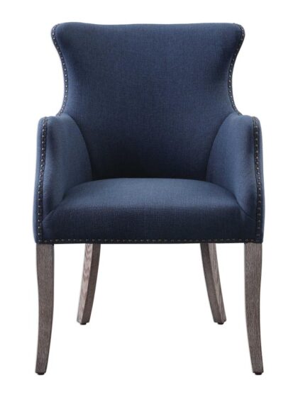 Uttermost Yareena Blue Wing Chair