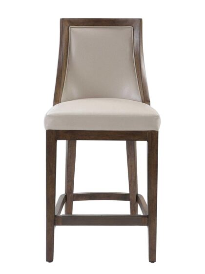 Uttermost Purcell Leather Counter Stool
