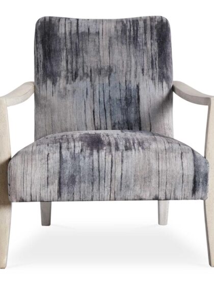 Uttermost Watercolor Gray Chenille Accent Chair