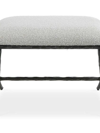 Uttermost Brisby Gray Fabric Small Bench