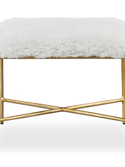Uttermost Charmed Sheepskin Small Bench