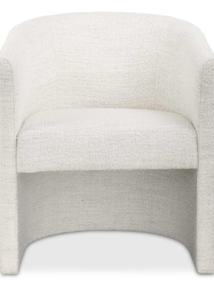 Uttermost Encompass White Fabric Dining Chair