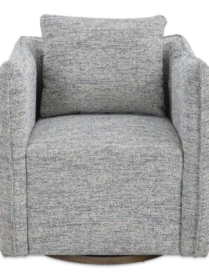 Uttermost Corben Blue Swivel Chair