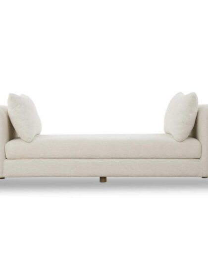 Uttermost Repose Oversized Ivory Bench