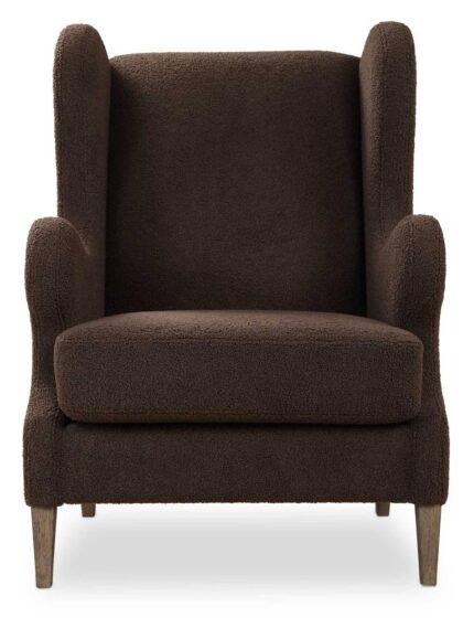 Uttermost Serpentine Brown Fabric Accent Chair