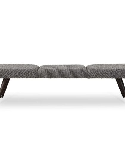 Uttermost Bowtie Charcoal Fabric Bench