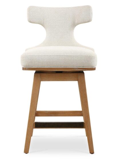 Uttermost Klismos Off-White Fabric Counter Stool