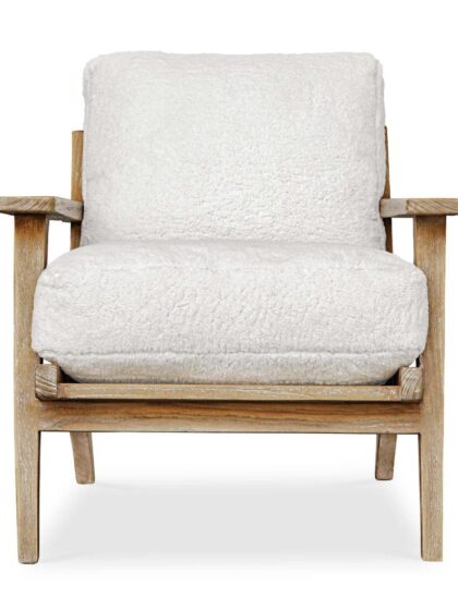 Uttermost Laid Back Sheepskin Accent Chair