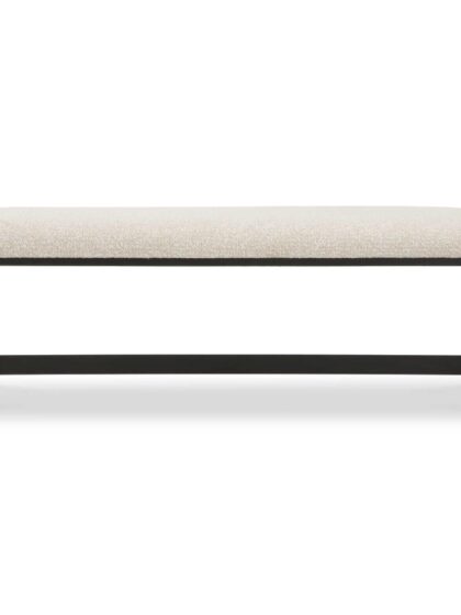 Uttermost Halston Upholstered White Bench