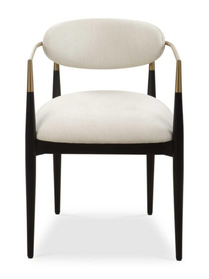 Uttermost Moxie White Dining Arm Chair