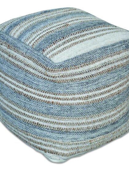 Uttermost Mesick Handwoven Gray Pouf