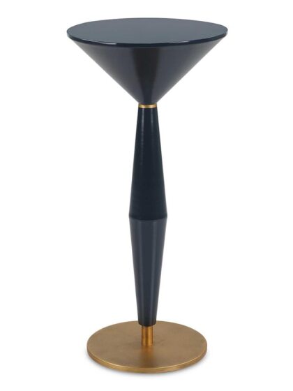Uttermost Luster Navy Blue Accent Table