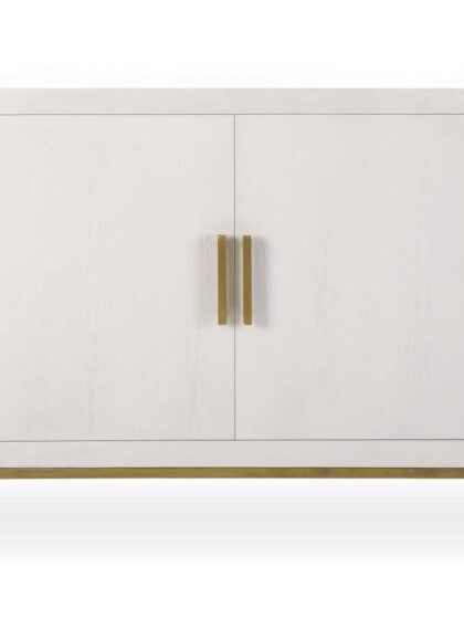 Uttermost Front Range White 2 Door Cabinet