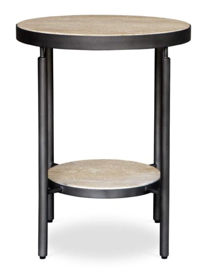 Uttermost Dauntless Travertine Side Table