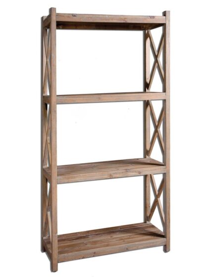 Uttermost Stratford Reclaimed Wood Etagere