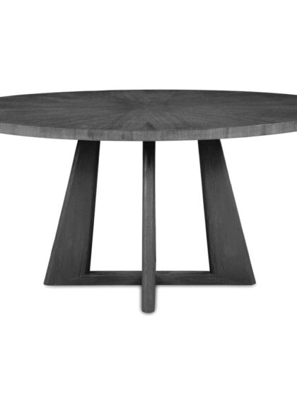 Uttermost Pulsar Round Gray Walnut Dining Table