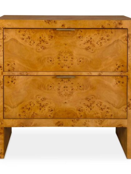Uttermost Indus 2 Drawer Burl Chest